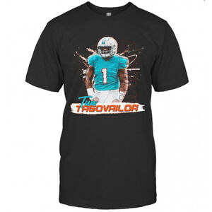 1 Tua Tagovailoa Miami Dolphins Football T-Shirt
